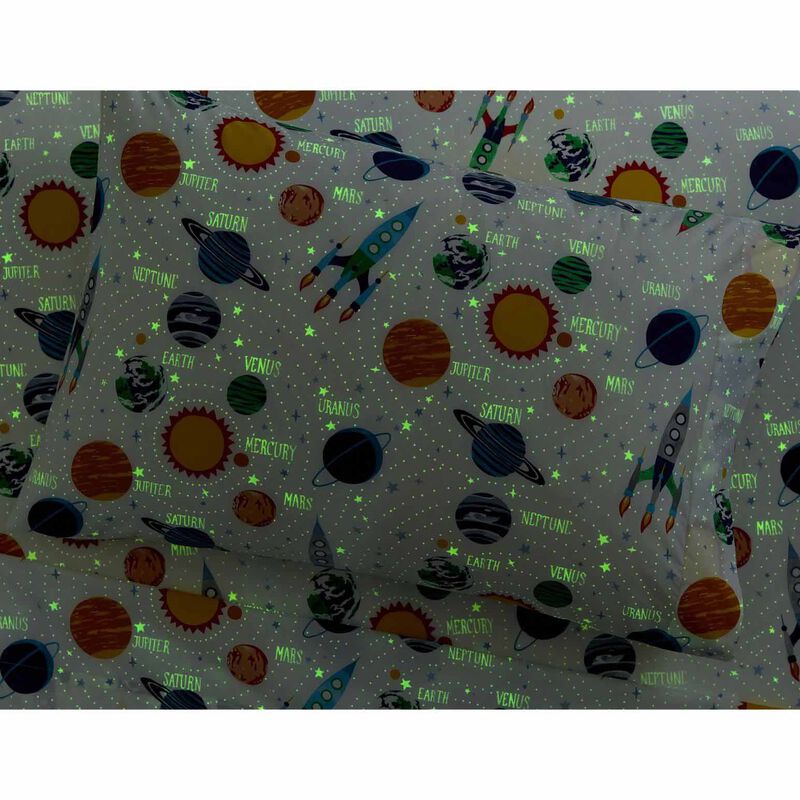 Pottery Barn Kids Solar System Gid Pillowcase image number 1